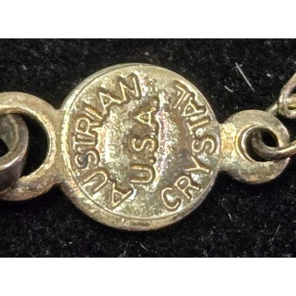 Vintage Blue Austrian Crystal Necklace - Picture 8 of 8